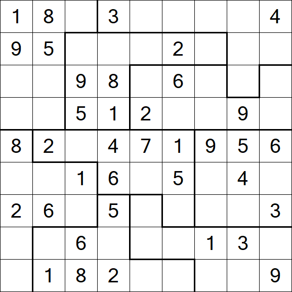 Jigsaw Sudoku - Medium