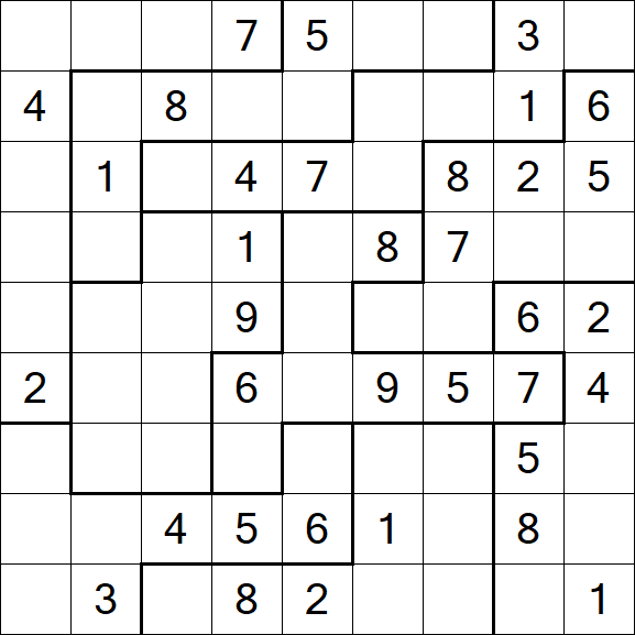 Jigsaw Sudoku - Médio