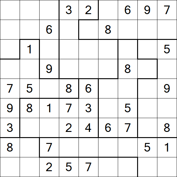 Jigsaw Sudoku - Medium
