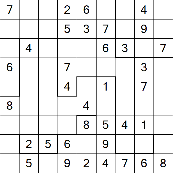 Jigsaw Sudoku - Médio