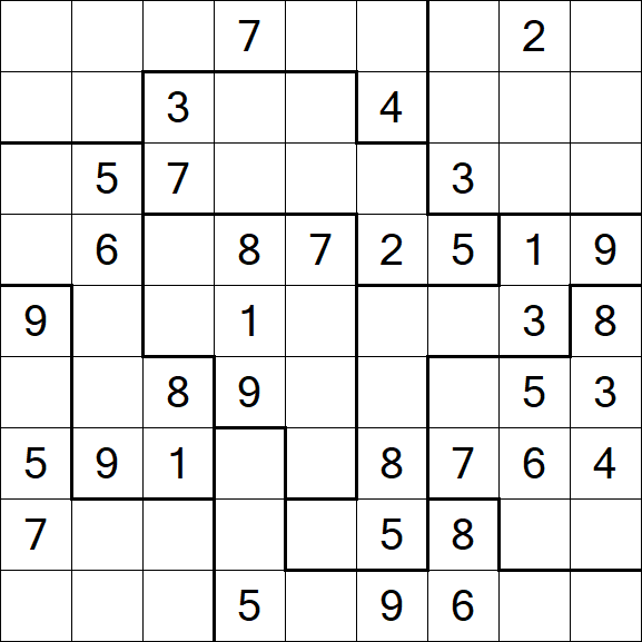 Jigsaw Sudoku - Moyen