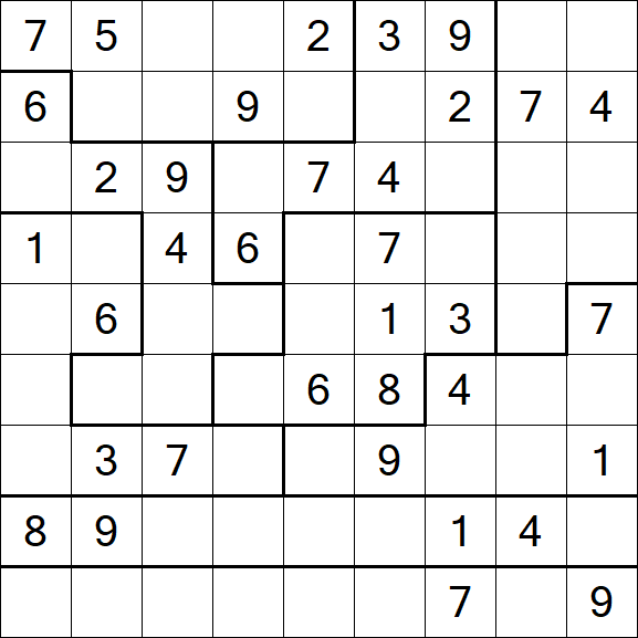 Jigsaw Sudoku - Moyen