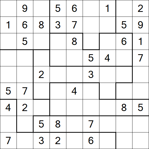Jigsaw Sudoku - Moyen
