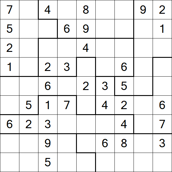 Jigsaw Sudoku - Moyen