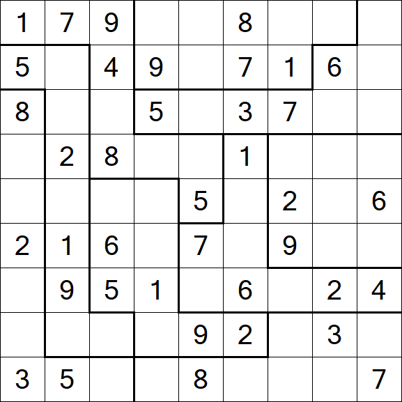 Jigsaw Sudoku - Médio