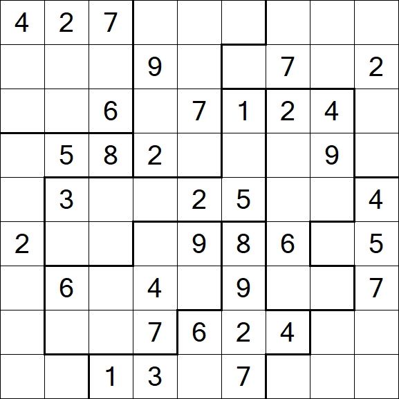 Jigsaw Sudoku - Medio