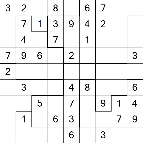 Jigsaw Sudoku - Medium
