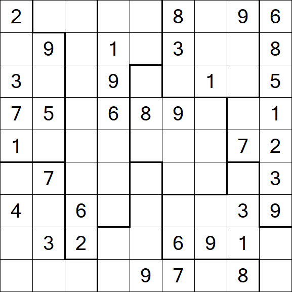 Jigsaw Sudoku - Medium