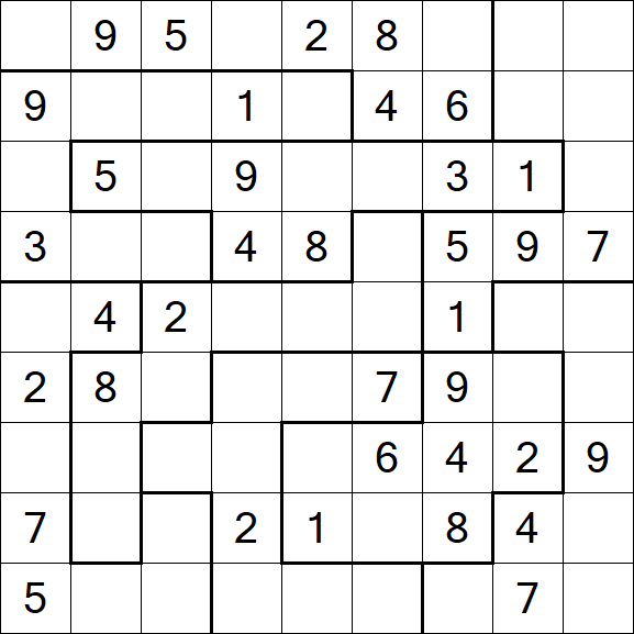 Jigsaw Sudoku - Medium