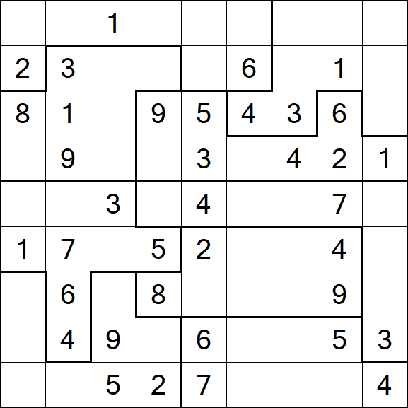 Jigsaw Sudoku - Medium