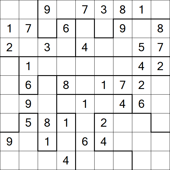 Jigsaw Sudoku - Medium
