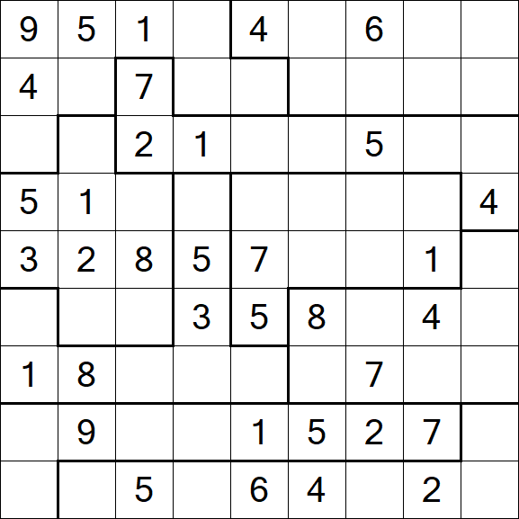 Jigsaw Sudoku - Medio