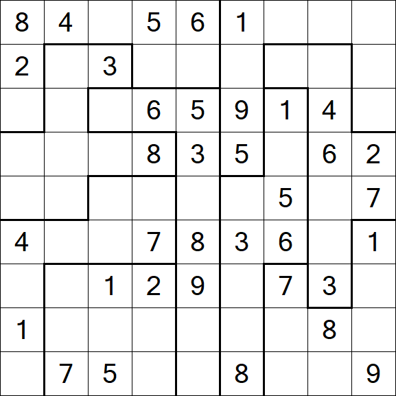 Jigsaw Sudoku - Medio