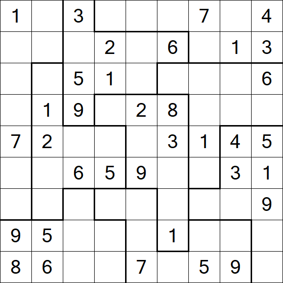 Jigsaw Sudoku - Medio