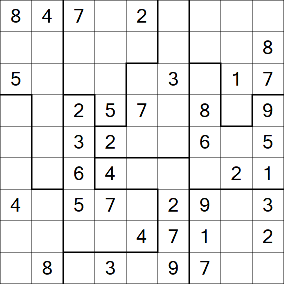 Jigsaw Sudoku - Medio