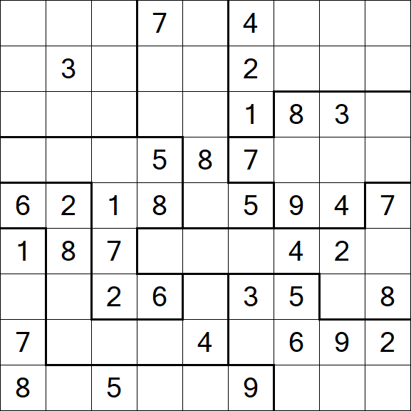 Jigsaw Sudoku - Medio