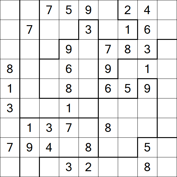 Jigsaw Sudoku - Medio