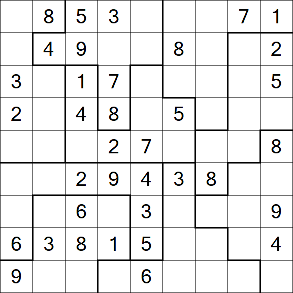 Jigsaw Sudoku - Medio