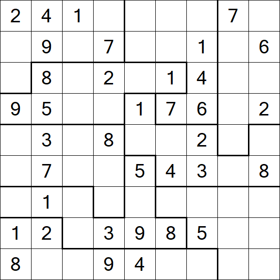 Jigsaw Sudoku - Medio