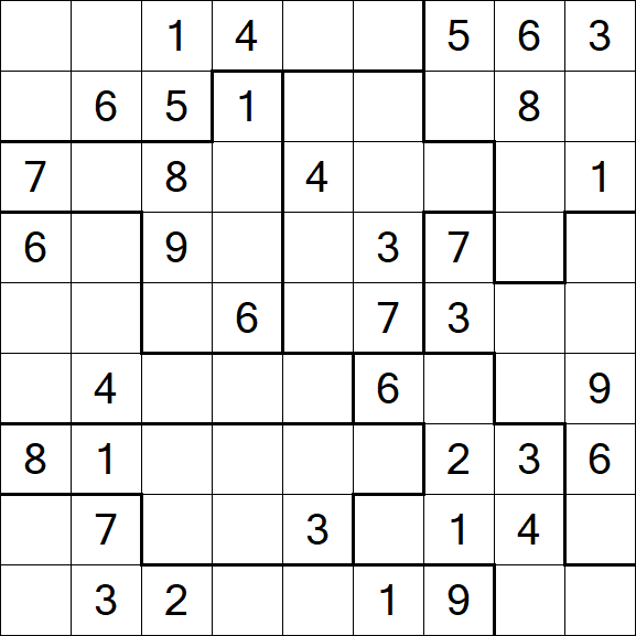 Jigsaw Sudoku - Medio