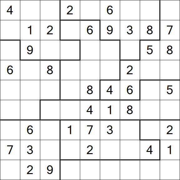 Jigsaw Sudoku - Medio