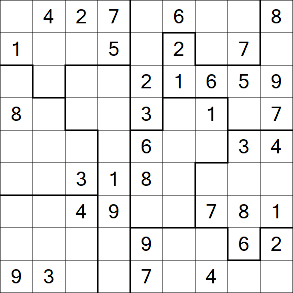 Jigsaw Sudoku - Medio