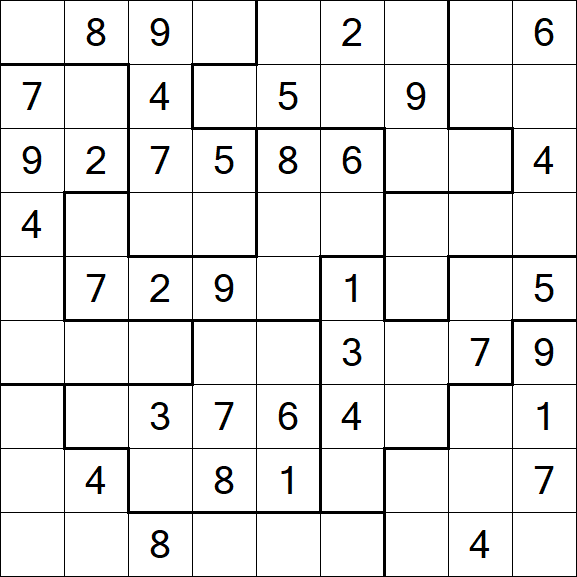 Jigsaw Sudoku - Medio