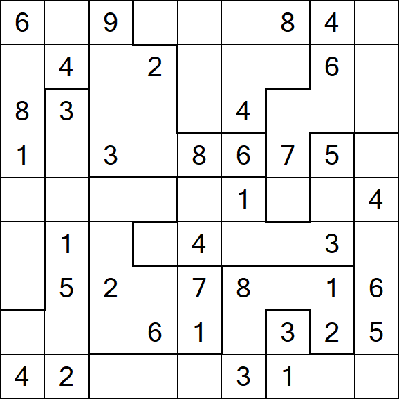 Jigsaw Sudoku - Medio