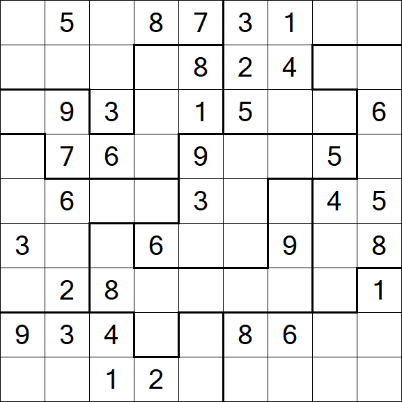 Jigsaw Sudoku - Medio