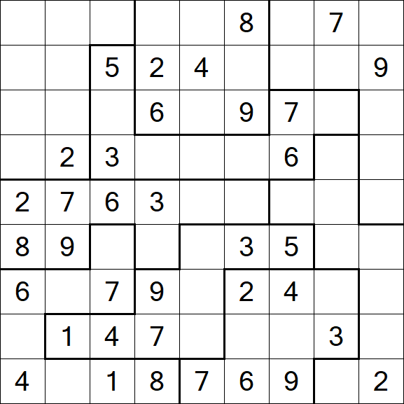 Jigsaw Sudoku - Medio