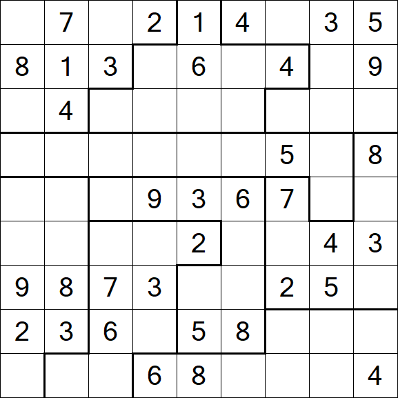Jigsaw Sudoku - Medio