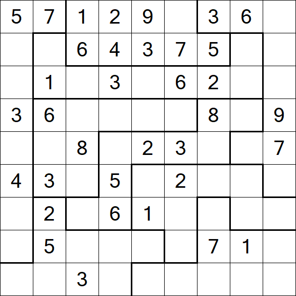 Jigsaw Sudoku - Medio