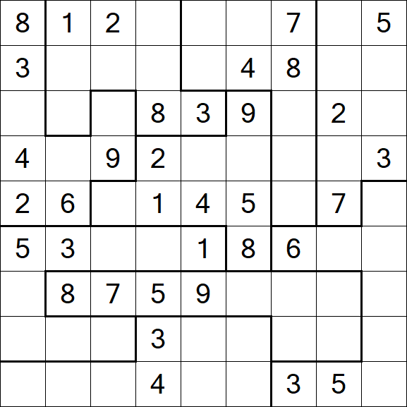 Jigsaw Sudoku - Medium