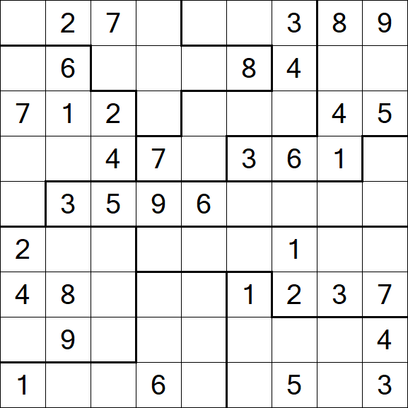 Jigsaw Sudoku - Moyen