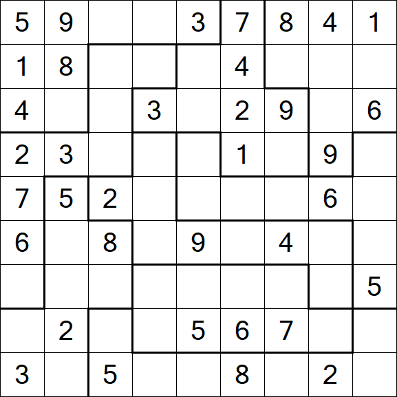 Jigsaw Sudoku - Moyen