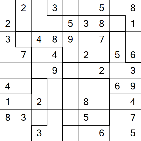 Jigsaw Sudoku - Moyen