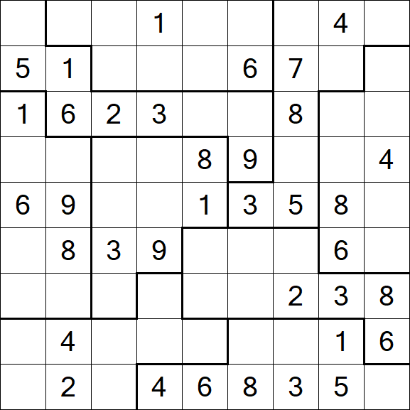 Jigsaw Sudoku - Medium