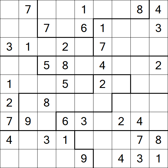 Jigsaw Sudoku - Moyen