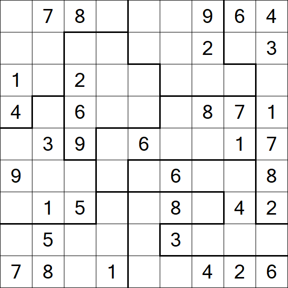 Jigsaw Sudoku - Moyen