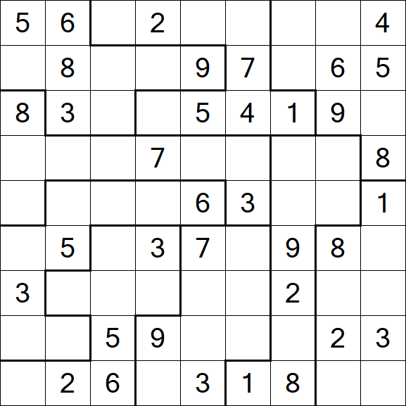 Jigsaw Sudoku - Moyen