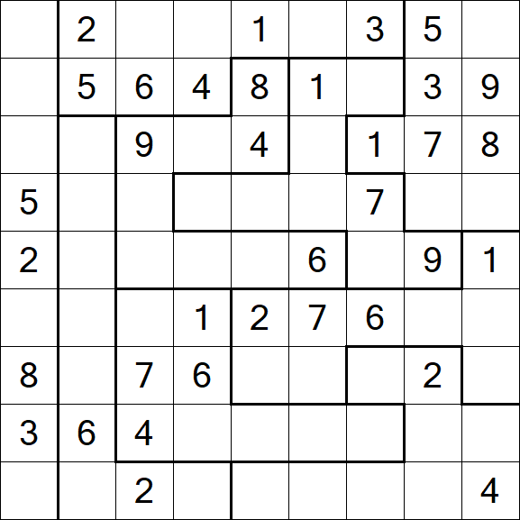 Jigsaw Sudoku - Médio