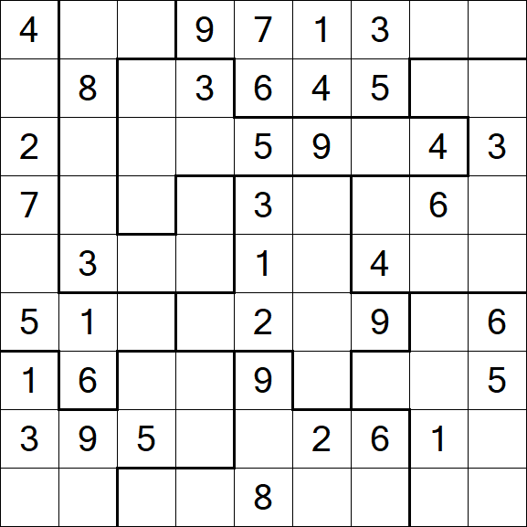 Jigsaw Sudoku - Médio