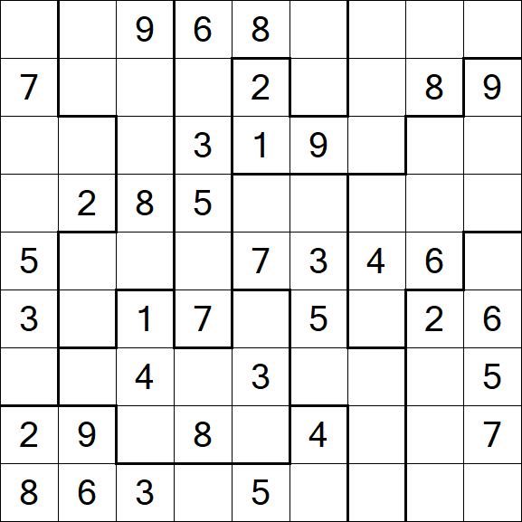 Jigsaw Sudoku - Mittel