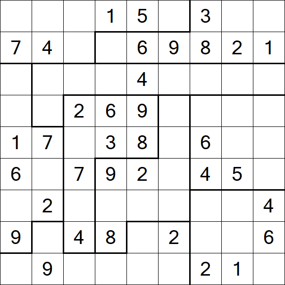 Jigsaw Sudoku - Médio