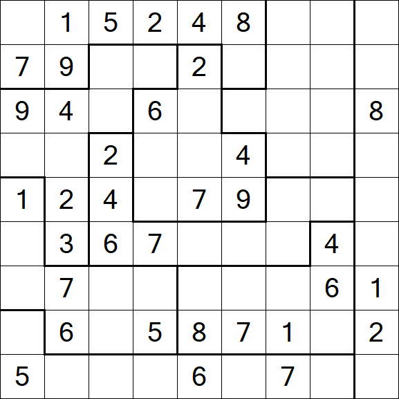 Jigsaw Sudoku - Mittel