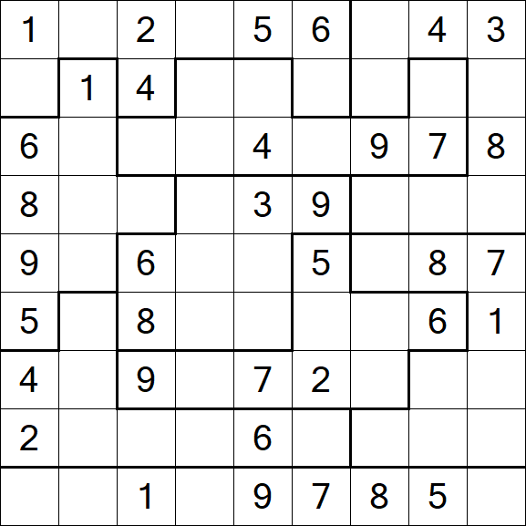Jigsaw Sudoku - Mittel