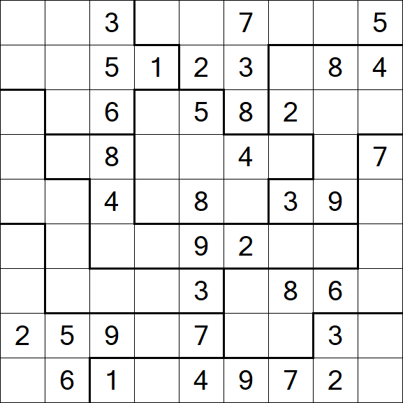 Jigsaw Sudoku - Médio