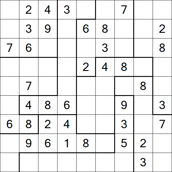 Jigsaw Sudoku - Médio