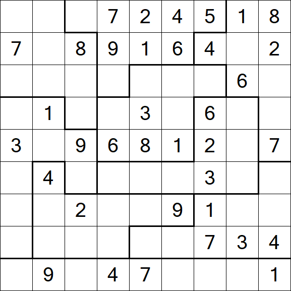 Jigsaw Sudoku - Médio
