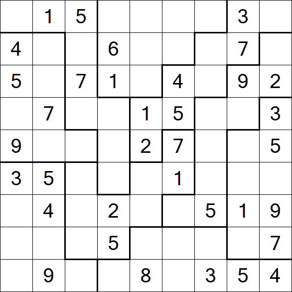 Jigsaw Sudoku - Mittel